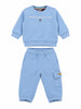 Aeronautica Militare tuta sportiva neonato felpa e pantaloni celeste