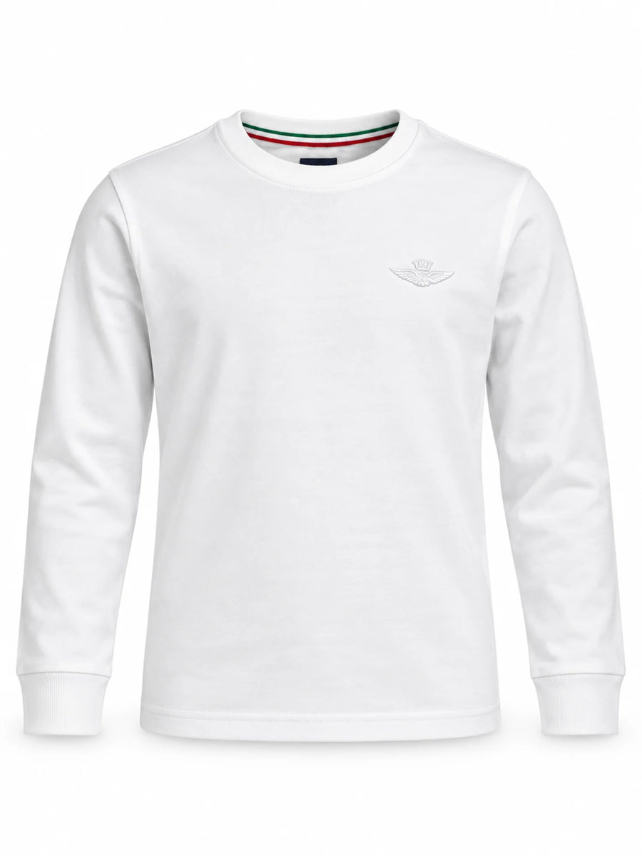 Aeronautica Militare T-shirt manica lunga bambino bianco 262TS0055A W02 AERONAUTICA MILITARE