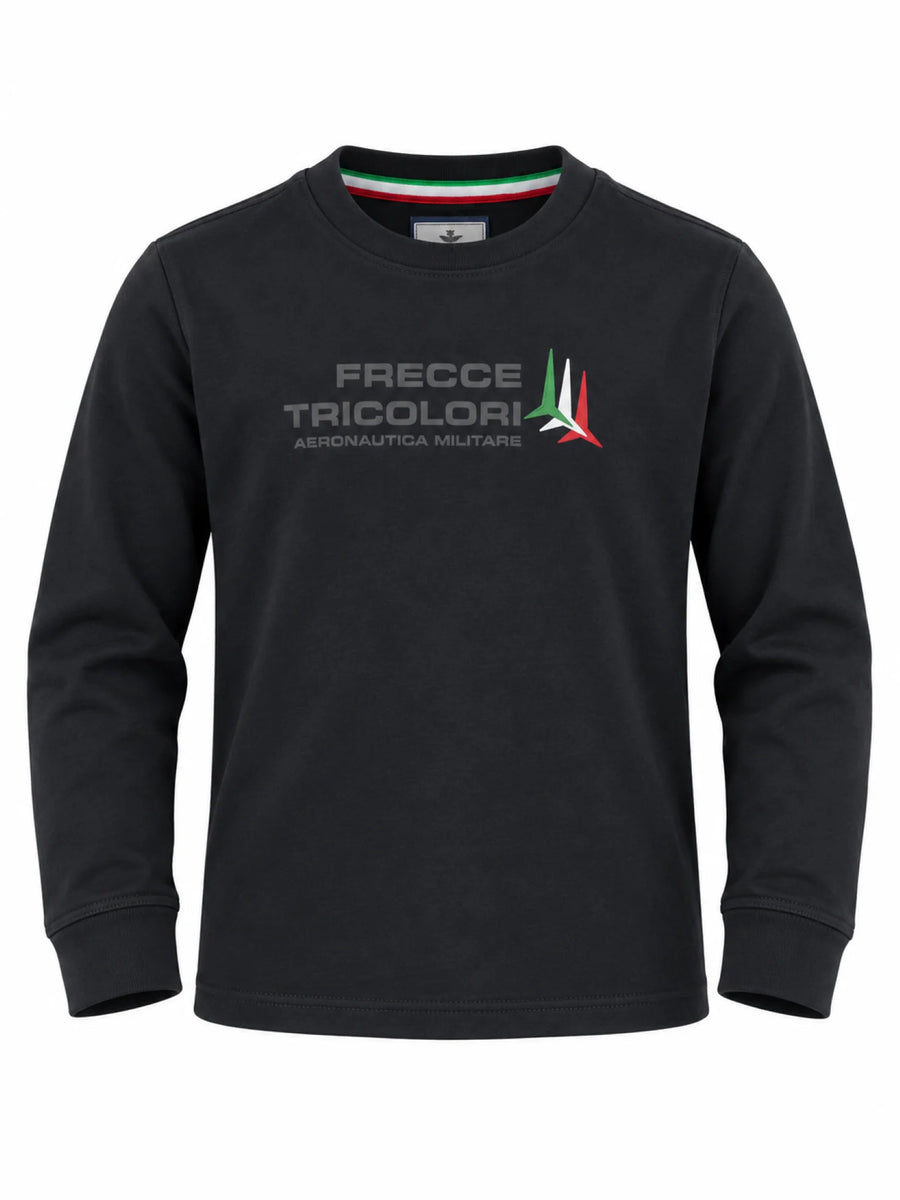 Aeronautica Militare T-shirt manica lunga bambino nero 262TS0071A N01 AERONAUTICA MILITARE
