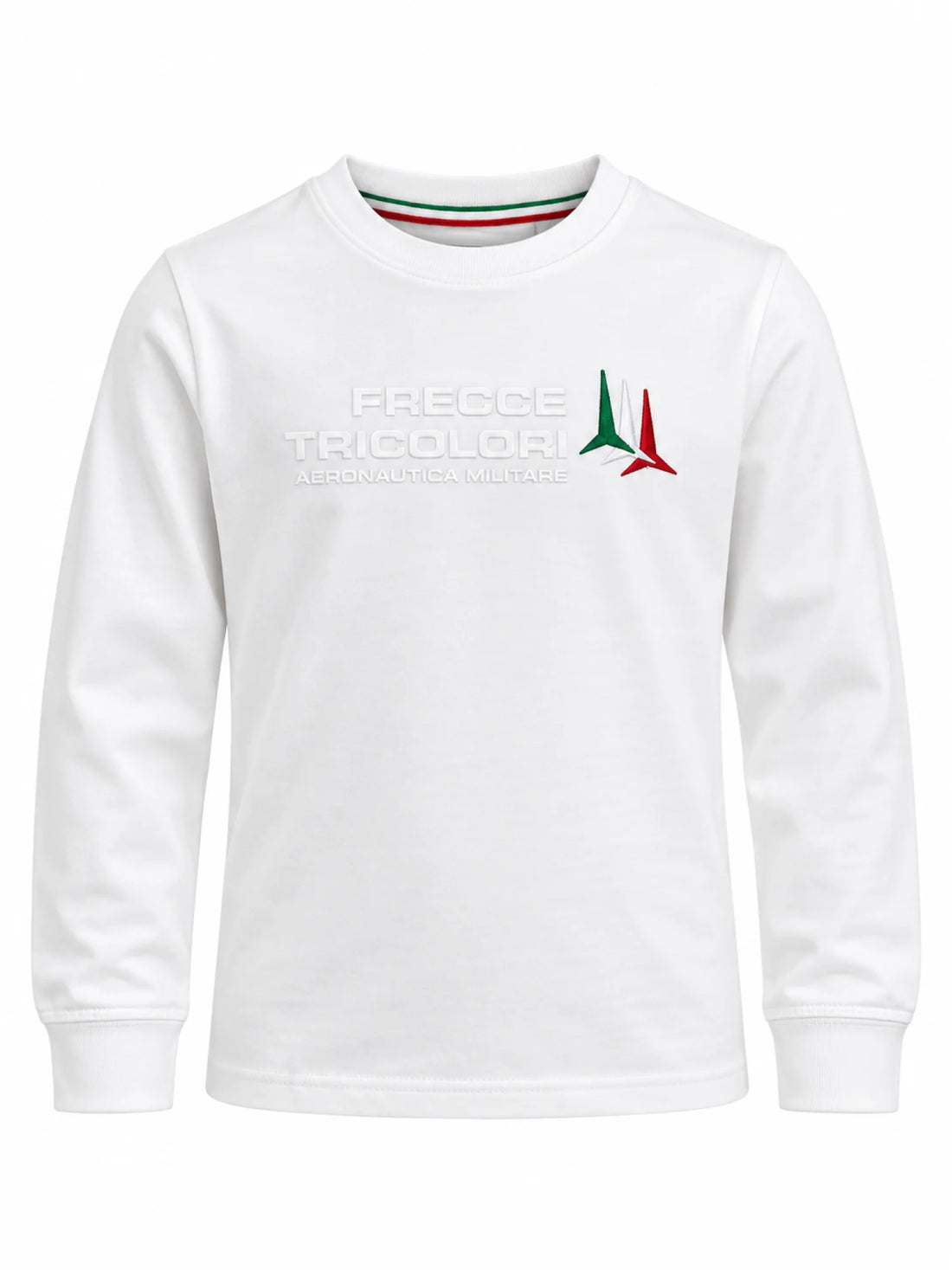Aeronautica Militare T-shirt manica lunga bambino bianco