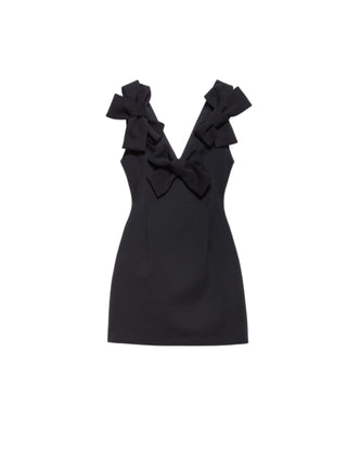 Aniye By abito corto Ribbon con fiocchi nero 181003 00336 ANIYE BY 