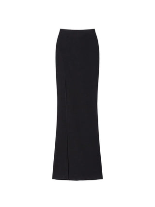 Aniye By gonna lunga Dina in tessuto crepe con spacco nero 181036 00336 ANIYE BY 