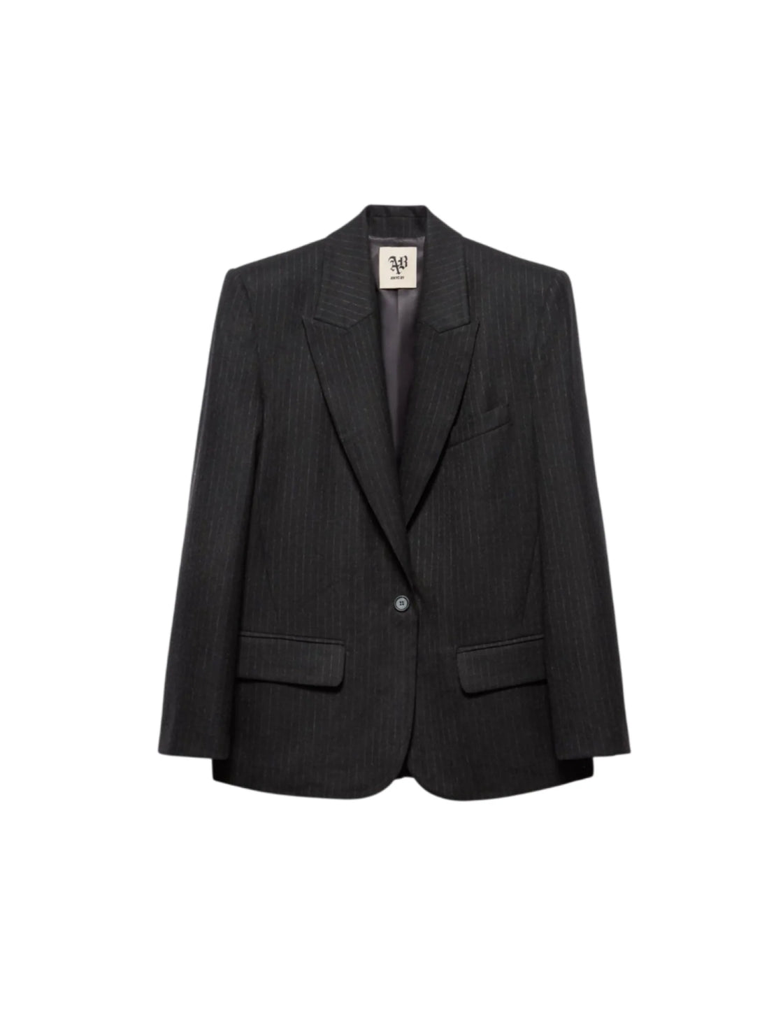 Aniye By giacca blazer donna gessata monopetto grigio