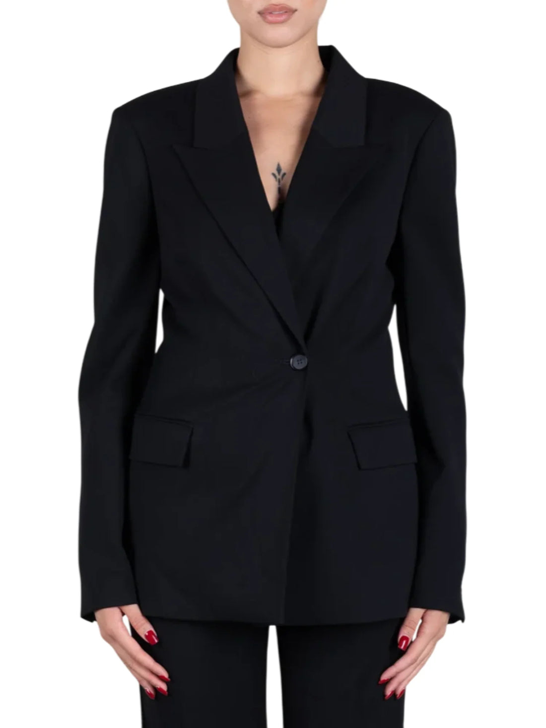 Aniye By giacca blazer Rio donna doppiopetto nero