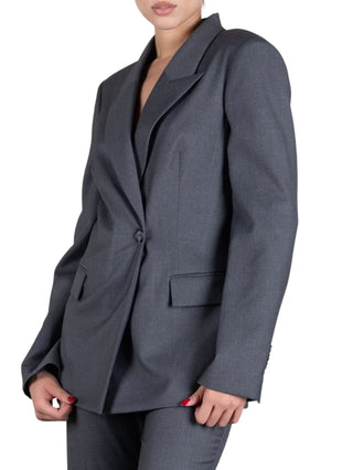 Aniye By giacca blazer Rio donna doppiopetto grigio melange 181098 01335 ANIYE BY 