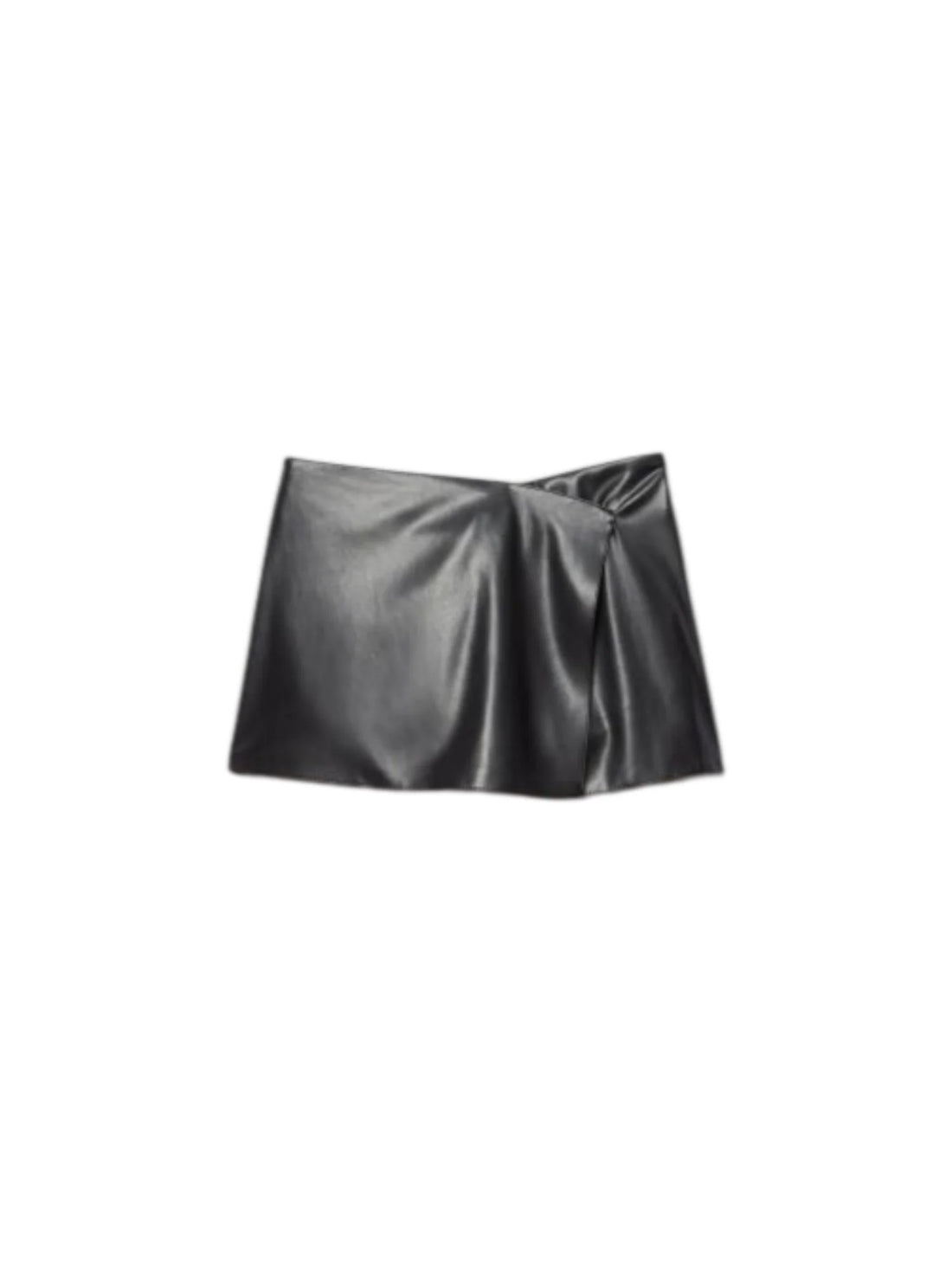 Aniye By gonna pantaloncino donna in ecopelle Caly nero