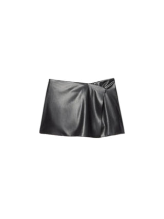 Aniye By gonna pantaloncino donna in ecopelle Caly nero 181175 00336 ANIYE BY 