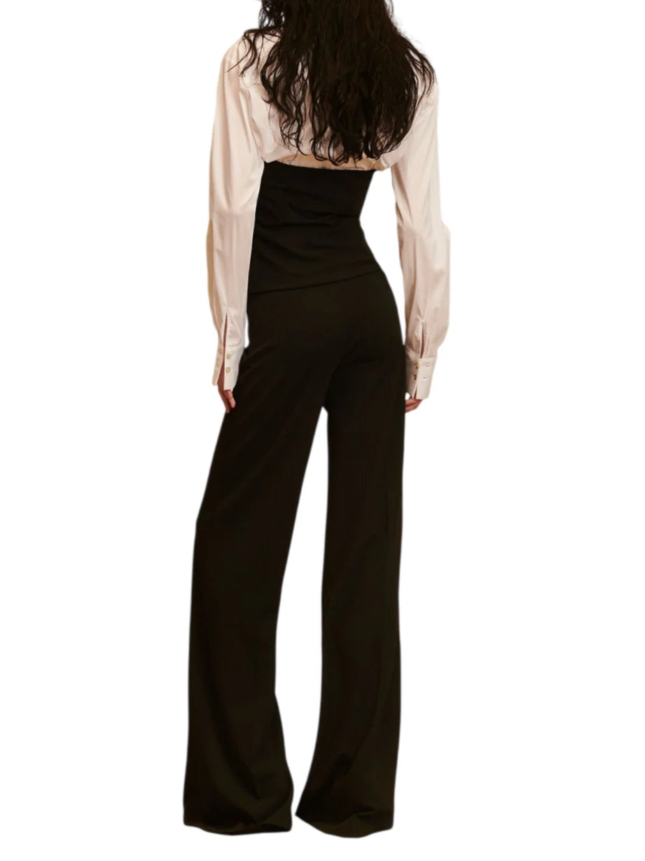 Aniye By pantaloni palazzo donna Dina nero