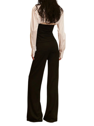 Aniye By pantaloni palazzo donna Dina nero 181176 00336 ANIYE BY