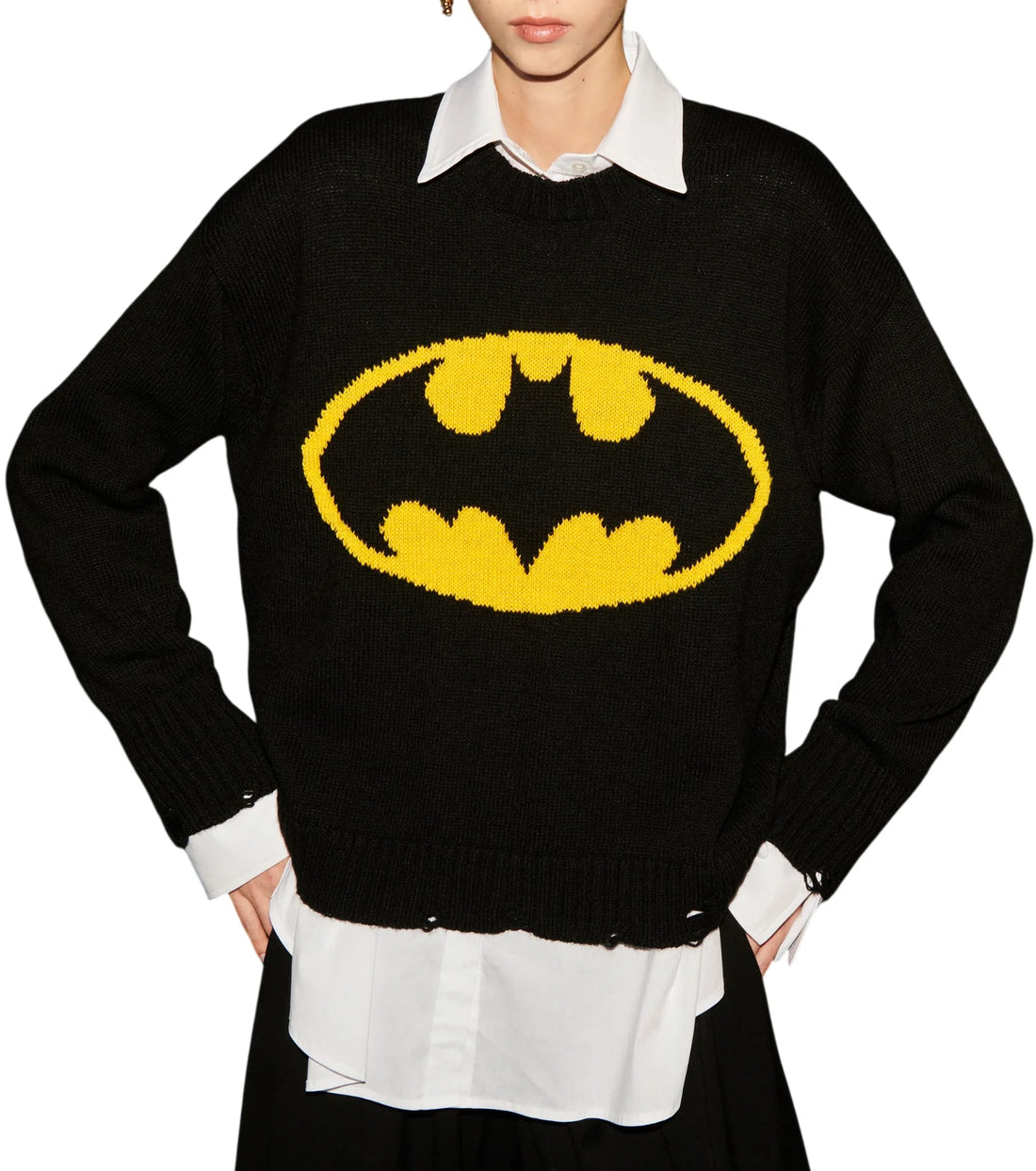 Aniye By maglia donna misto lana Bat nero