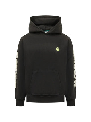Barrow felpa unisex con cappuccio stampe logo nero F6BWUAHS012 110 BARROW 