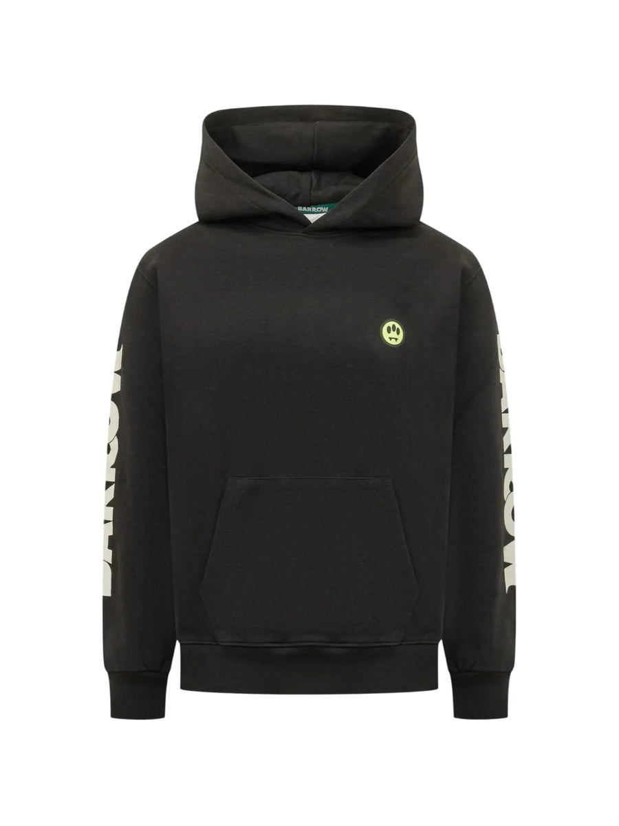 Barrow felpa unisex con cappuccio stampe logo nero F6BWUAHS012 110 BARROW 