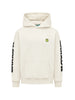 Barrow felpa unisex con cappuccio stampe logo panna