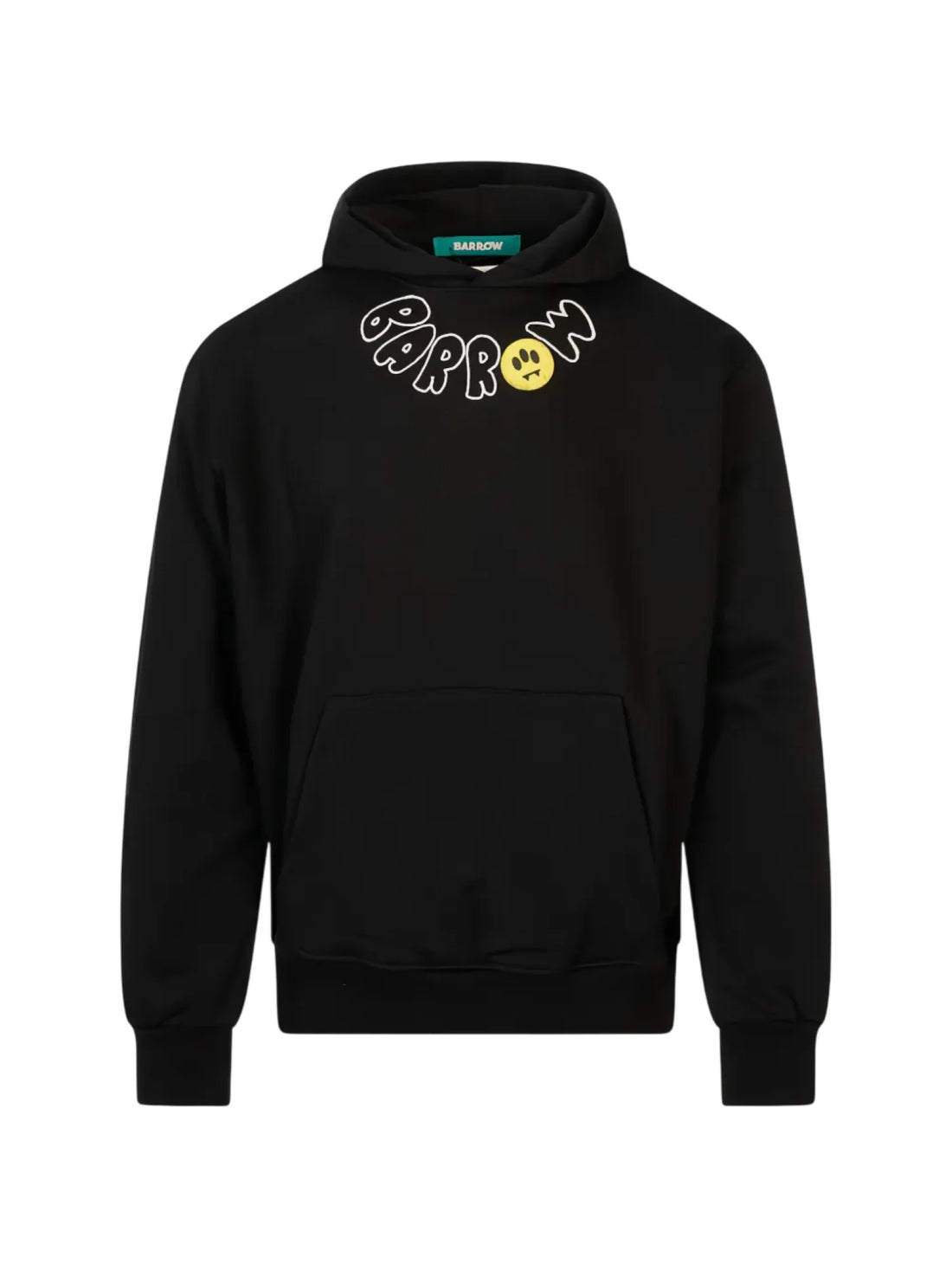 Barrow felpa unisex con cappuccio stampe logate nero