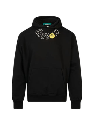 Barrow felpa unisex con cappuccio stampe logate nero F6BWUAHS046 110 BARROW 