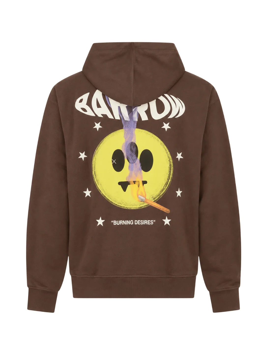 Barrow felpa unisex con cappuccio stampa logo marrone