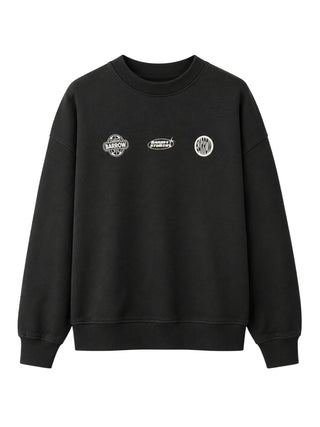Barrow felpa unisex con stampe logo nero F6BWUASW053 110 BARROW 