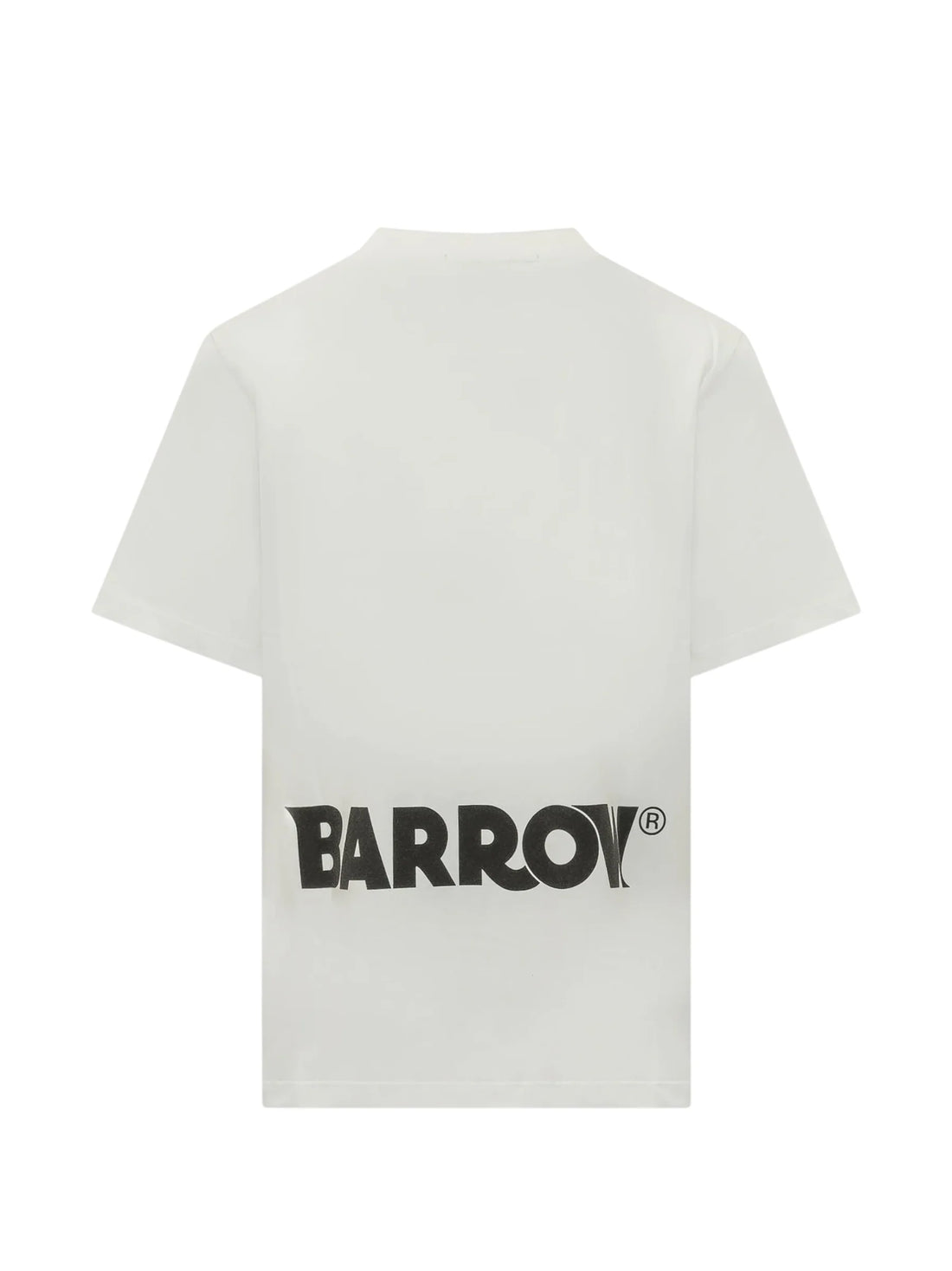Barrow T-shirt manica corta unisex con stampe iconiche panna