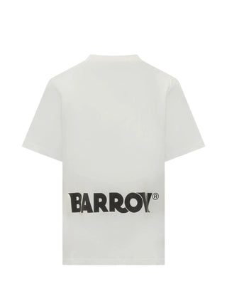 Barrow T-shirt manica corta unisex con stampe iconiche panna F6BWUATH013 002 BARROW