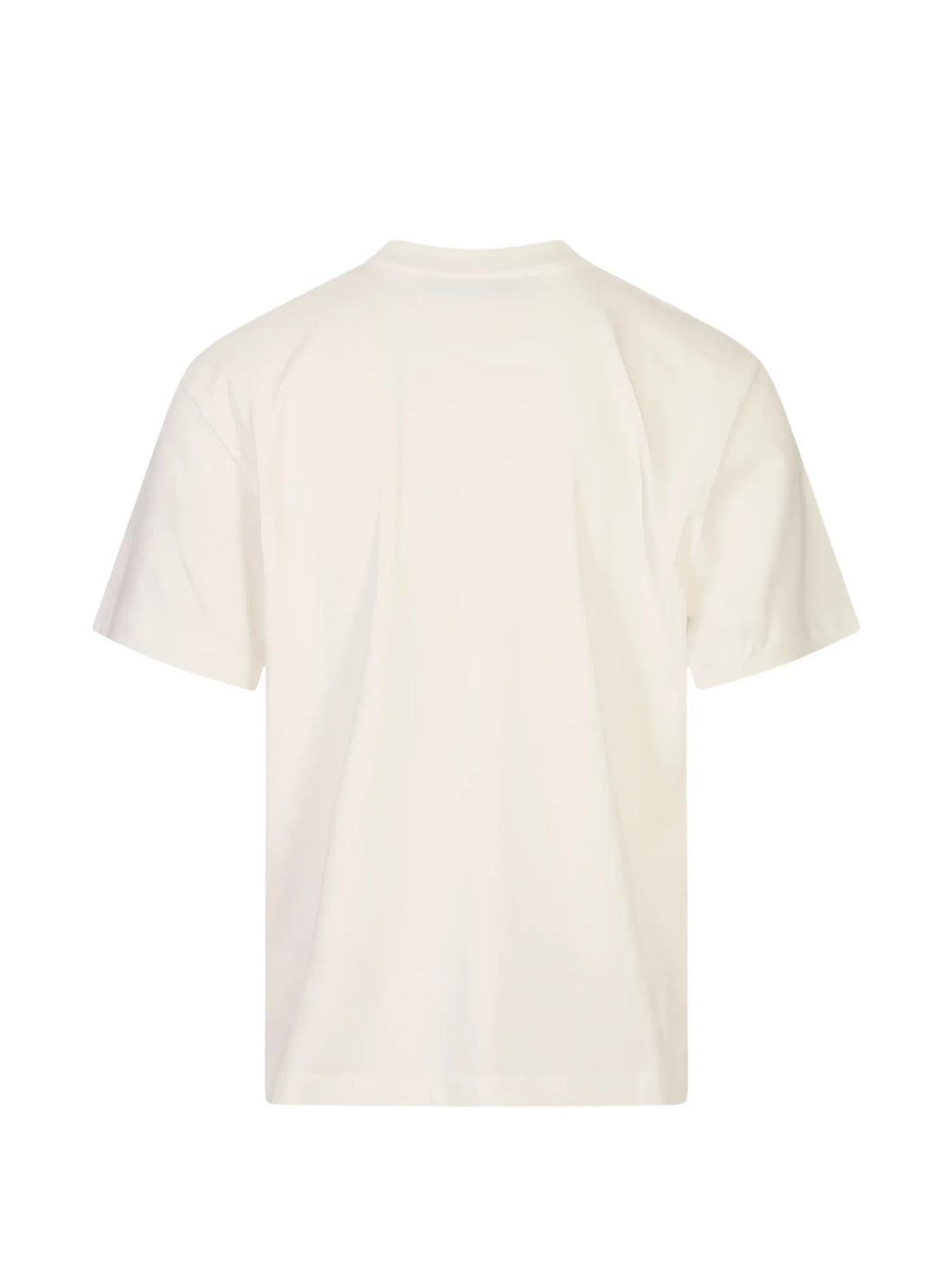 Barrow T-shirt unisex manica corta con stampe logate bianco latte