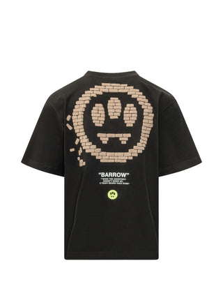 Barrow T-shirt unisex manica corta con stampe iconiche nero F6BWUATH062 110 BARROW