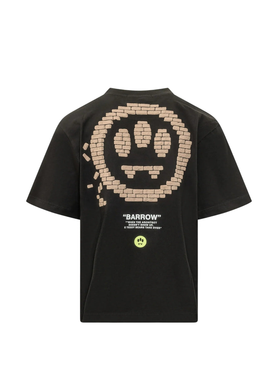 Barrow T-shirt unisex manica corta con stampe iconiche nero F6BWUATH062 110 BARROW