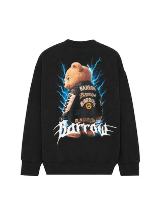 over fit sweatshirt boy F6BKJBSW072 110 BARROW KIDS