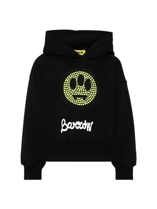 boxy fit fleece hoodie F6BKJGHS116 110 BARROW KIDS 