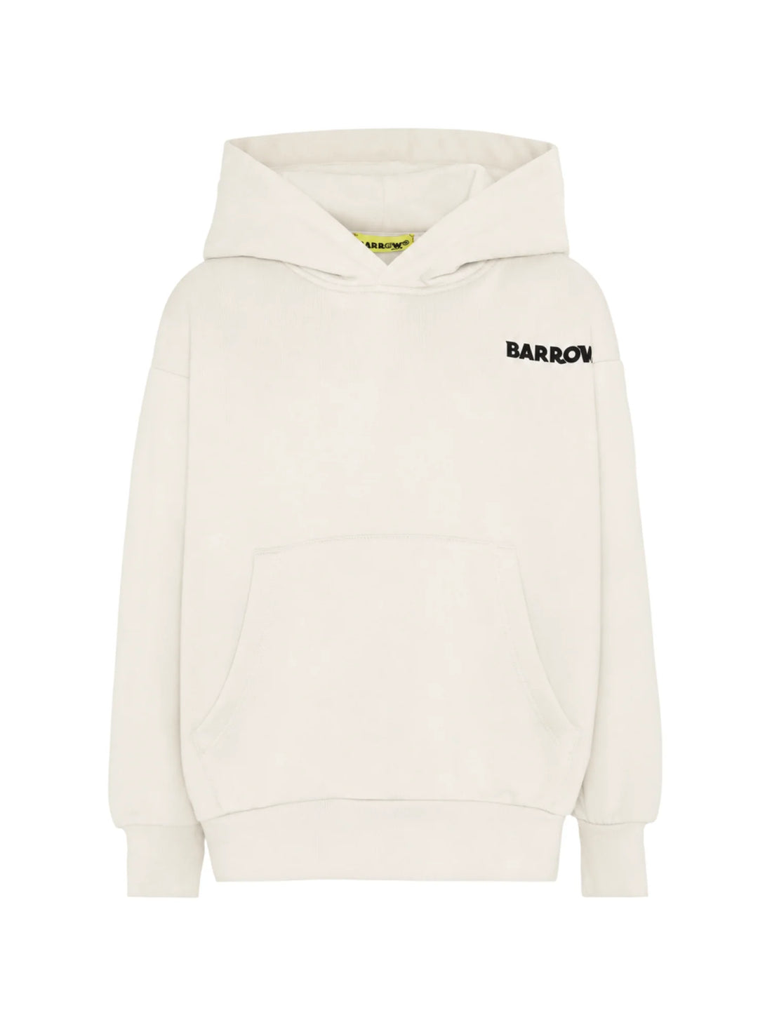 Barrow felpa unisex bambino con cappuccio stampa logo panna