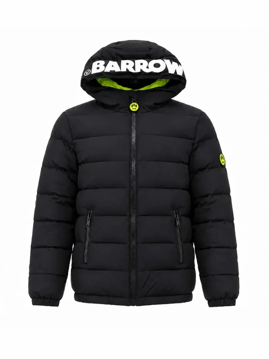 Barrow piumino unisex bambino con cappuccio nero