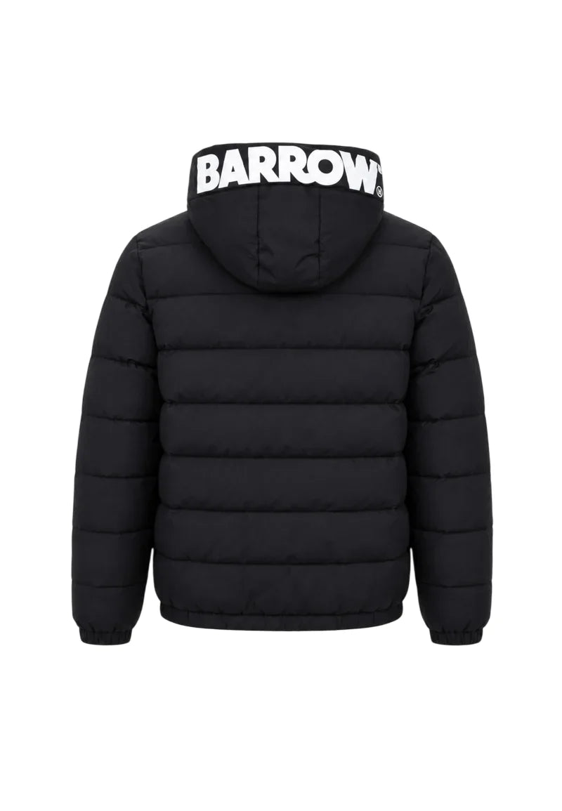 Barrow piumino unisex bambino con cappuccio nero