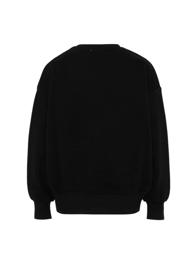 Barrow felpa unisex bambino con stampa logo nero