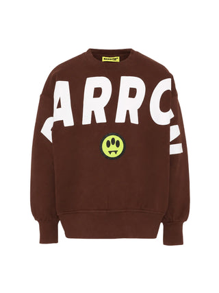 over fit sweatshirt F6BKJUSW016 408 BARROW KIDS 