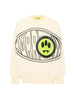 Barrow felpa unisex bambino con logo iconico panna