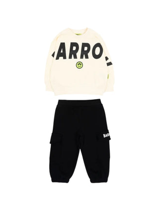 set: sweatshirt/sweatpants F6BKUNSF189 013-110 BARROW KIDS 