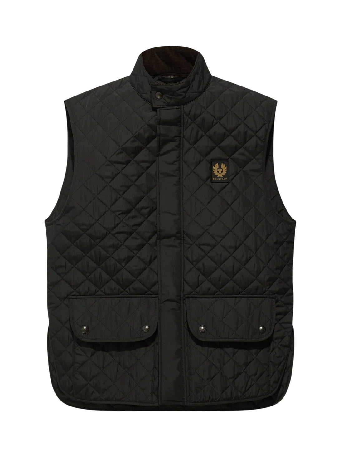 Belstaff gilet imbottito uomo in nylon trapuntato nero