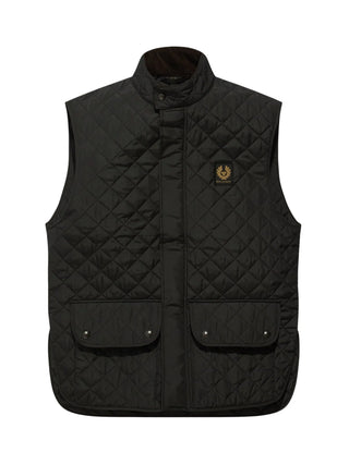 icon gilet trapuntato quadri 105295 BLACK BELSTAFF 