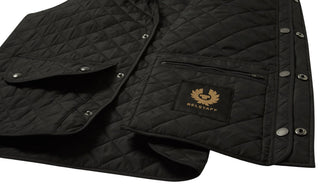 icon gilet trapuntato quadri 105295 BLACK BELSTAFF
