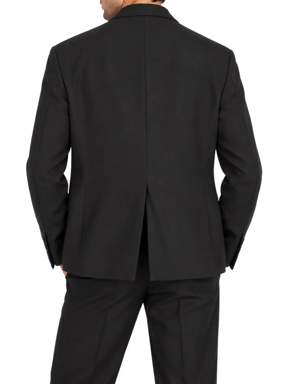 Bicolore giacca blazer doppiopetto uomo nero