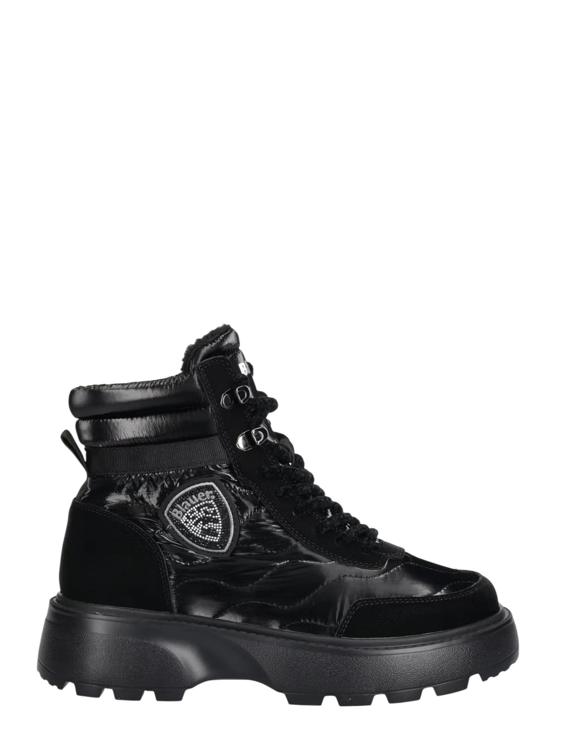 Blauer stivaletti donna Blanca in nylon ed ecopelle nero