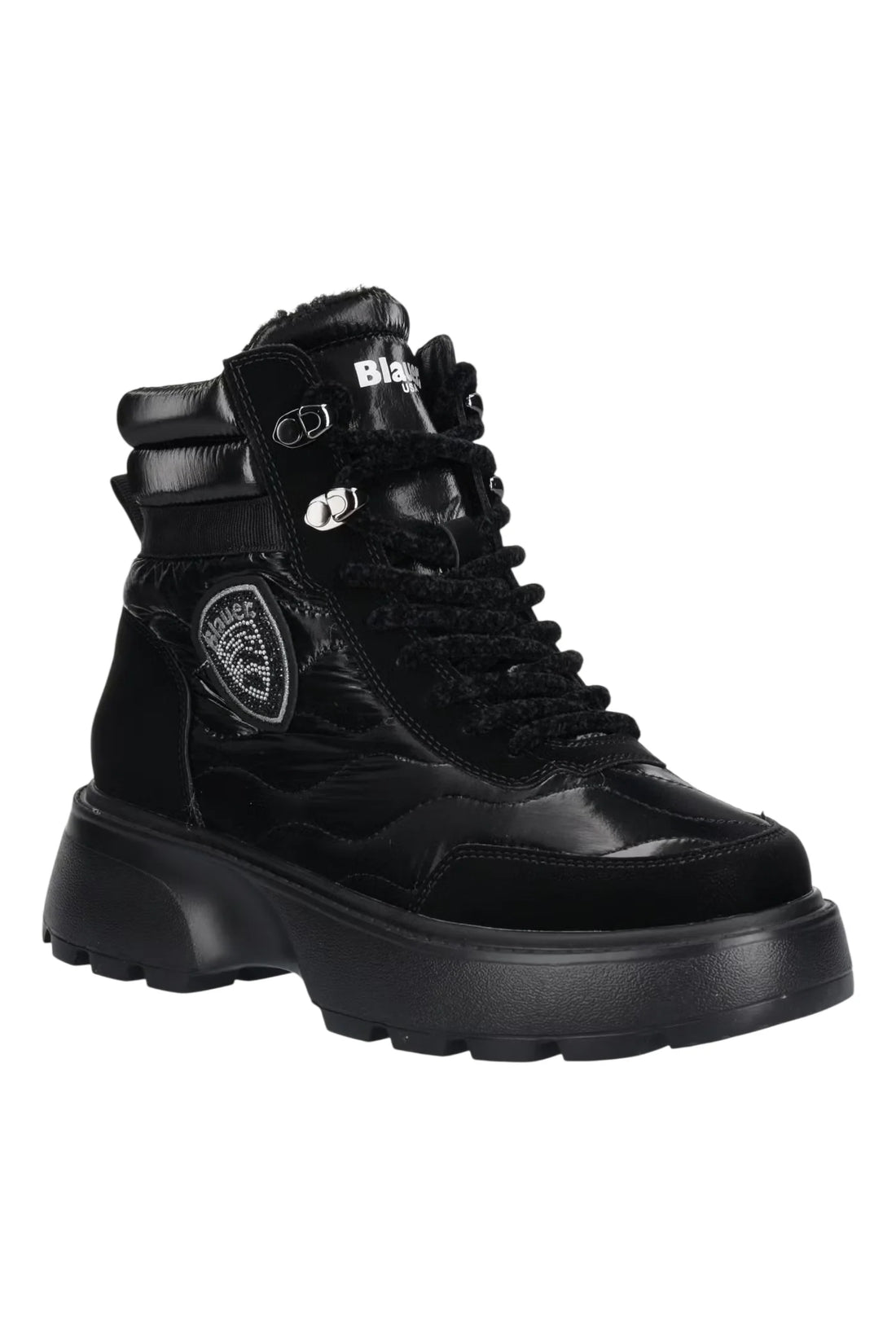 Blauer stivaletti donna Blanca in nylon ed ecopelle nero