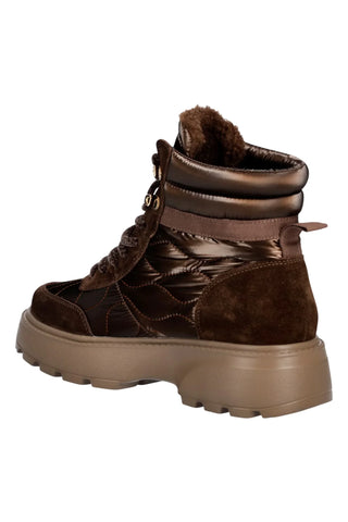 Blauer stivaletti donna Blanca in nylon e suede marrone F6BLANCA03NYS DARK BROWN BLAUER 