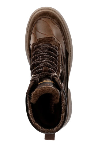 Blauer stivaletti donna Blanca in nylon e suede marrone F6BLANCA03NYS DARK BROWN BLAUER