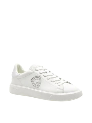 Blauer sneakers uomo Buck in pelle bianco F6BUCK14LEA WHITE BLAUER 