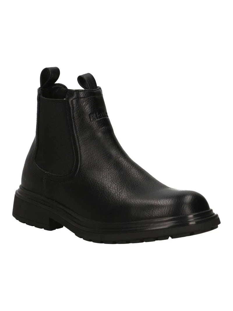 Blauer stivaletti Grady uomo  in ecopelle con logo nero