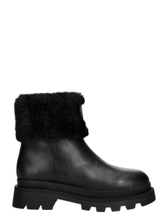 Blauer stivaletti donna Kimmel in pelle con ecopelliccia nero