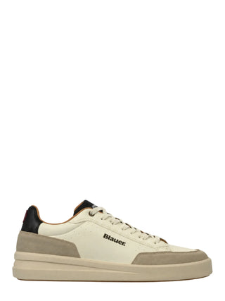 Blauer sneakers uomo Kyoto in ecopelle e suede panna F6KYOTO01SUL CREAM-BLACK BLAUER 