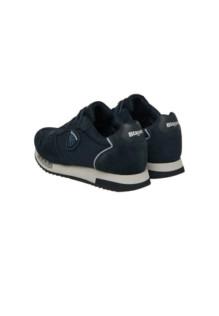 Blauer sneakers uomo Queens in suede e tessuto blu F6QUEENS05MES NAVY BLAUER 