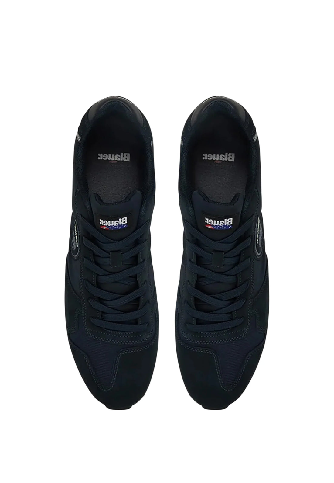 Blauer sneakers uomo Queens in suede e tessuto blu
