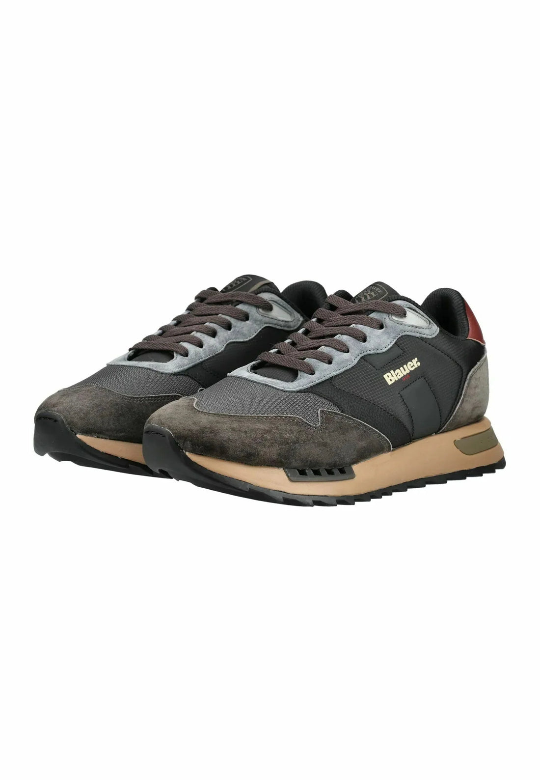 Blauer sneakers uomo Ryder colorblock nero